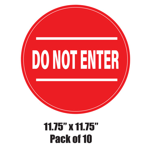 Do Not Enter Decals